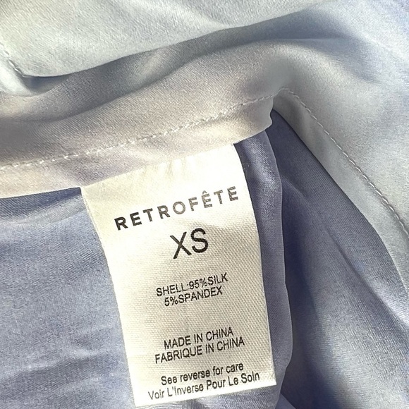 NWT RETROFETE Silk Watercolor Sleeveless Open Back Side Cutout Maxi Slip Gown XS - Picture 14 of 16